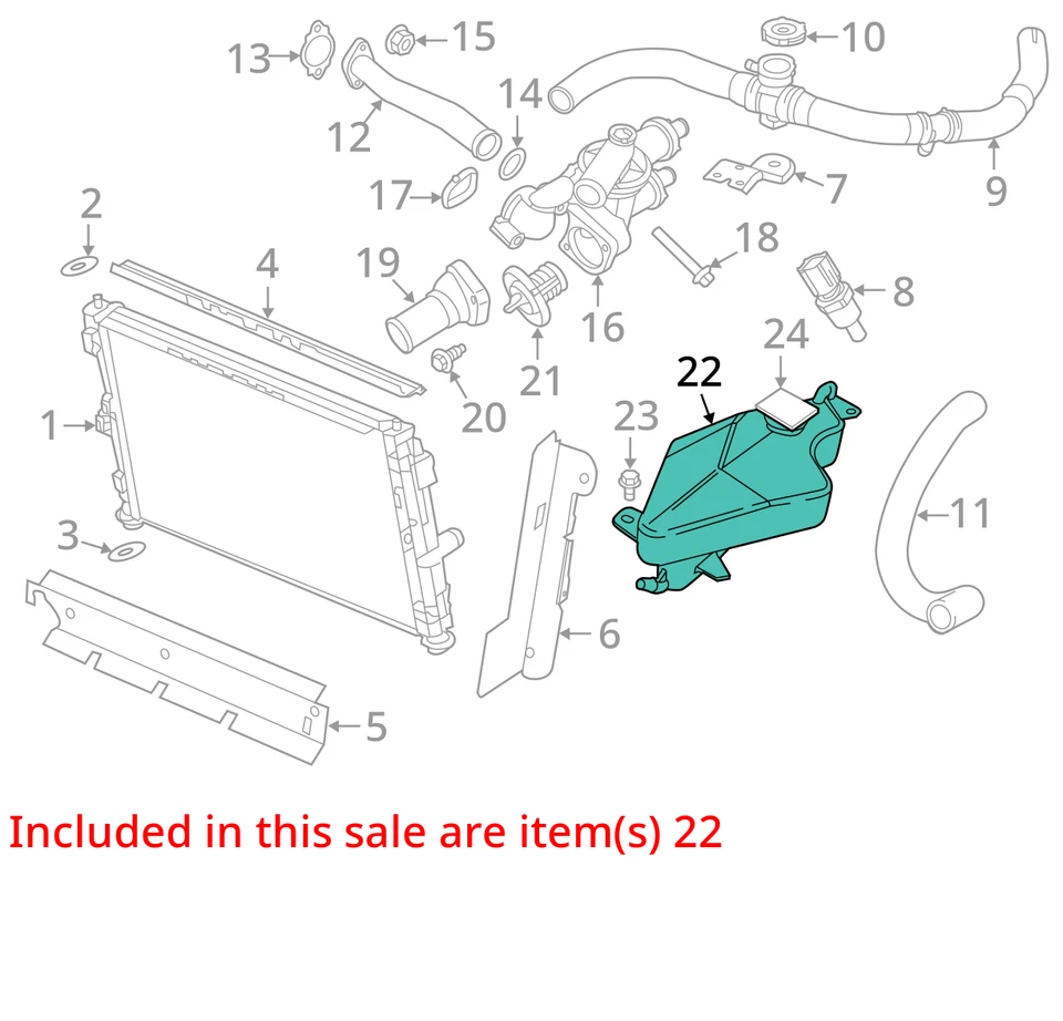 2012 Chrysler 200 Coolant Overflow Bottle OEM 125K Miles - LKQ393807690 - Image 4 of 4