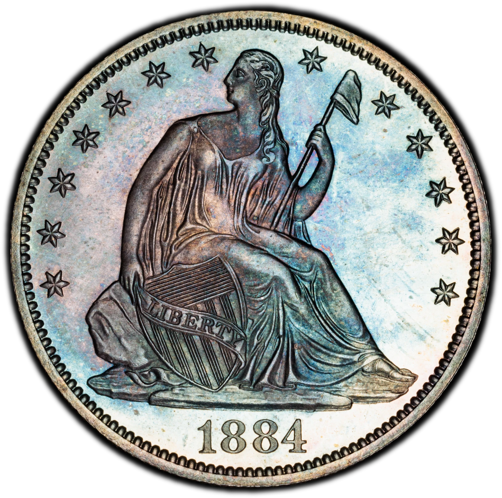 1884 50C Liberty Seated Half Dollar PCGS PR66 (CAC)
