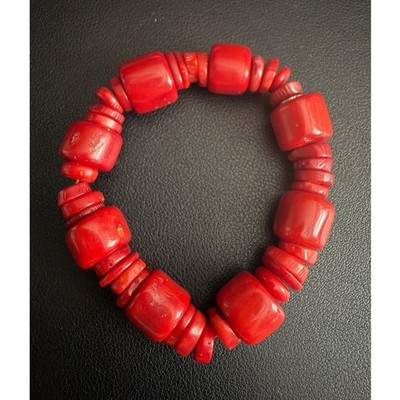 Jay King Beaded Bracelet Coral Red DTR
