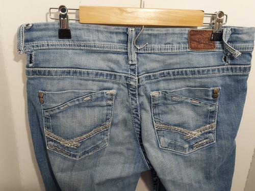 Jeans BKE Payton uomo 31x32 blu vestibilità universale vita bassa dritto invecchiato LEGGI - Foto 6 di 9