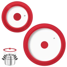 Universal Lids for Pots, Pans and Skillets Fits 7",8",9",10",11",12" Cookware...