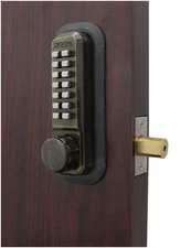 Digital Deadbolt Antique Brass Adjustable