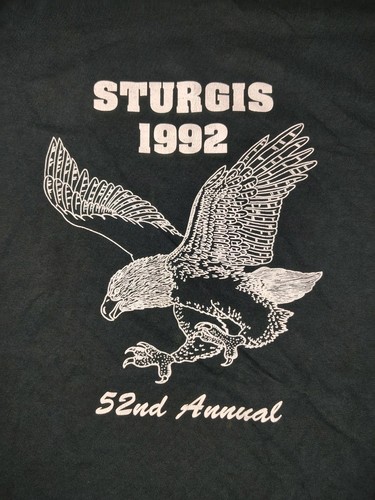 1992 Sturgis Rally Races 52nd Annual XL Screen Stars Vintage Single Stitch