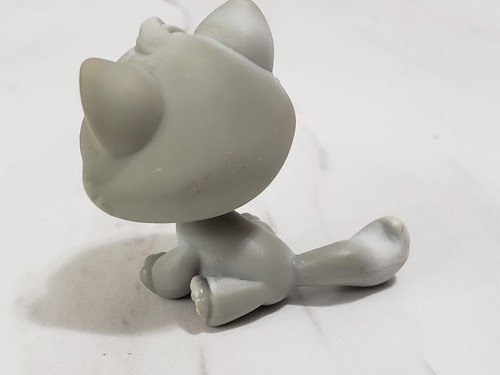 Littlest Pet Shop LPS #177 Tabby Katze grau mit blauen Augen authentisch LPS - Bild 5 von 7