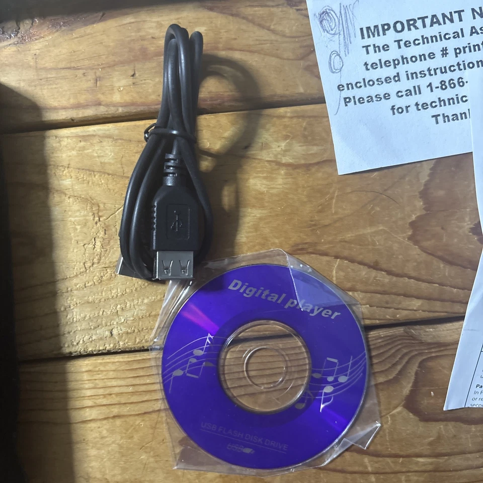 Vintage Y2K GLOBAL MP3 Player Voice Recorder Pen USB Port W/ CD Driver NO EARBUD - Image 4 of 4