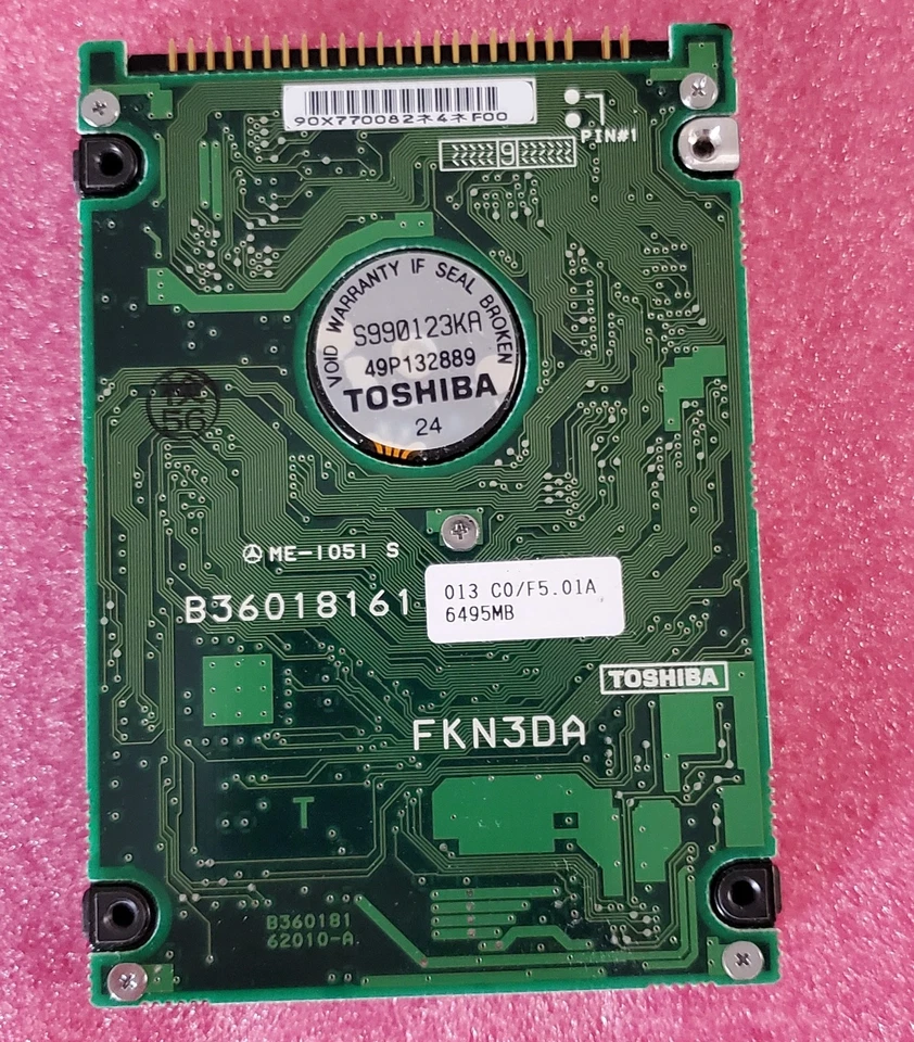 Toshiba MK6409MAV 6495MB IDE/PATA 2.5" HDD, 4200 RPM, vintage laptop Hard Drive - Image 2 of 2