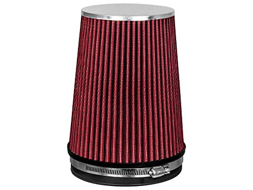 RED 6" 152mm Inlet Truck Air Intake Cone Replacement Quality Dry Air Filter - Picture 2 of 8