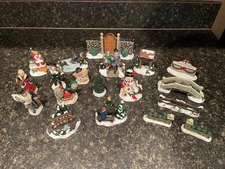 Greenbrier International Christmas Village Figurines Set