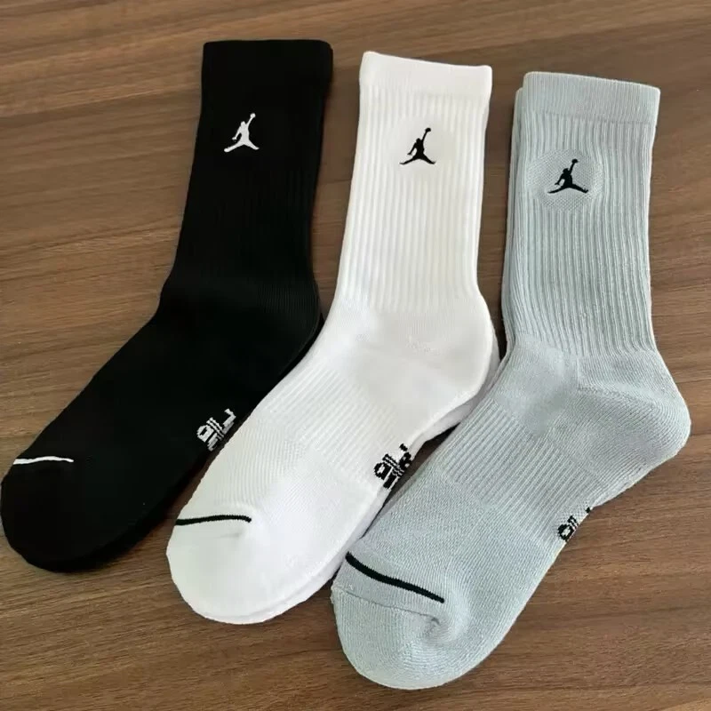 3 Pairs Air Jordan Crew Socks: Men's-Women's Everyday, Size S-L Christmas Socks - Image 3 of 4