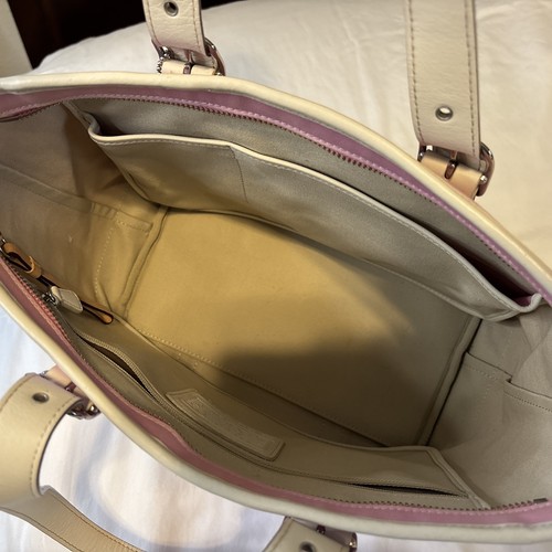 COACH Hampton Canvas Tote Bag Shoulder Purse Adjustable Straps 7740 - Bild 20 von 24