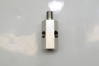 1320 Performance Turbo OIL FEED BLOCK: BSP MALE - BSP FEMALE - 2x NPT Port 304SS
