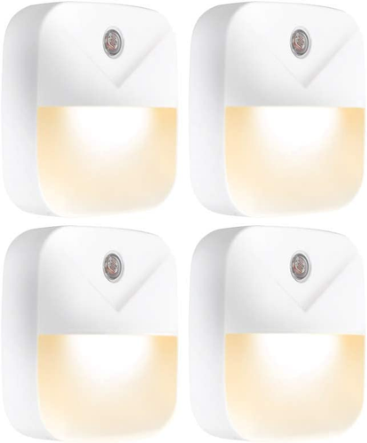 4 Pack LED Night Lights Plug into Wall Dusk to Dawn Sensor for Kitchen Bathroom - Picture 12 of 12