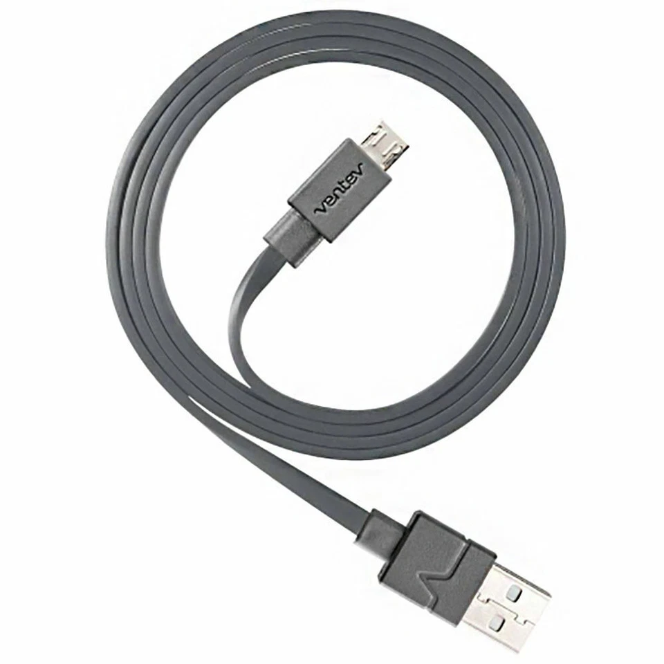 Ventev ChargeSync 6 Foot Micro-USB Wire Data Transfer Charge Cable Strong Grey - Image 3 of 3