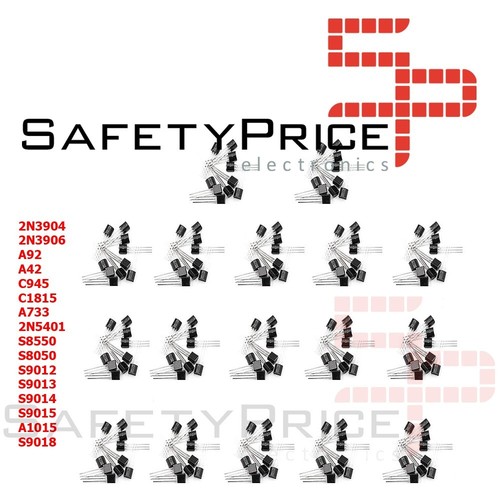 Kit 170 transitores NPN PNP TO-92  Bipolar Surtido 17 valores - Imagen 1 de 2