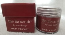 Sara Happ RED VELVET The Lip Scrub Jojoba Seed Oil Full Sz 1 oz/30g New Sealed