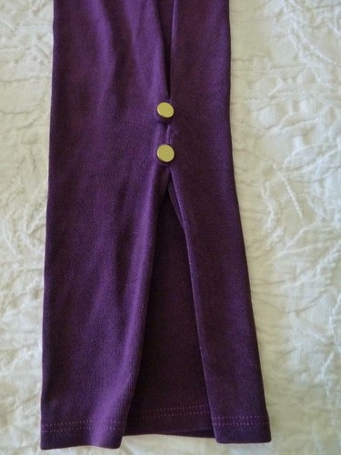 Chicos Travelers Violet Pleat Button Bell Sleeve Asymmetric Hi-Low Tunic~1 8/10 - Picture 9 of 12