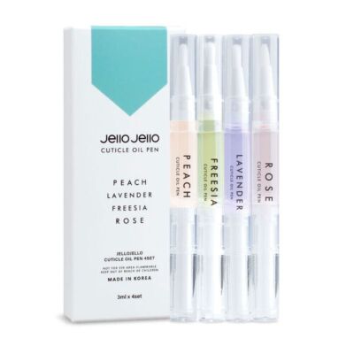 Jello Jello Perfect Nagelhautöl Stift Set 3ml x 4ea Freesie Rose Pfirsich Lavendel