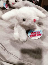 White Easter Bunny - Fuzzy Friends stuffed plushie toy basket filler gift