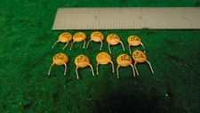 (10) Cornell Dubilier 20 pf 5% N2200 500V Disc Ceramic Capacitors NOS
