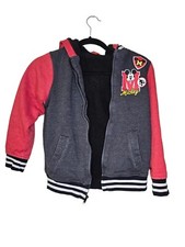 Disney Mickey Mouse Unisex Black And Red Kids Jacket SZ M
