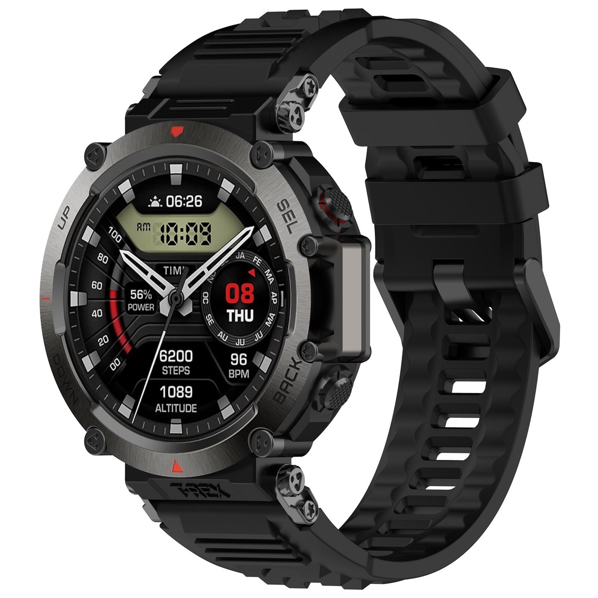 Cinturino orologio in silicone Amazf T-Rex, compatibile con