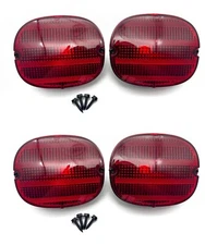 4x Tail Light Lamp Lens and Housing Fits 90 91 92 93 94 95 96 CORVETTE C4