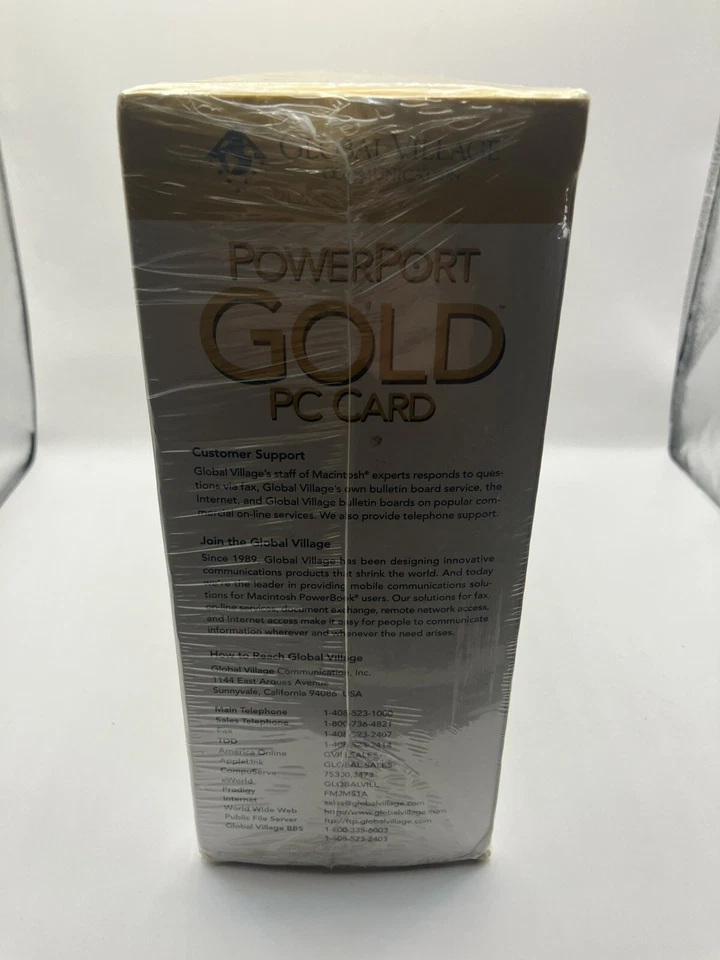 GLOBAL VILLAGE PowerPort Gold PC Card Modem for Mac Powerbook Sealed but USED - Image 3 of 4