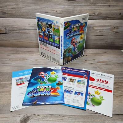 Super Mario Galaxy 2 (Nintendo Wii) Complete w/ Manual & Inserts