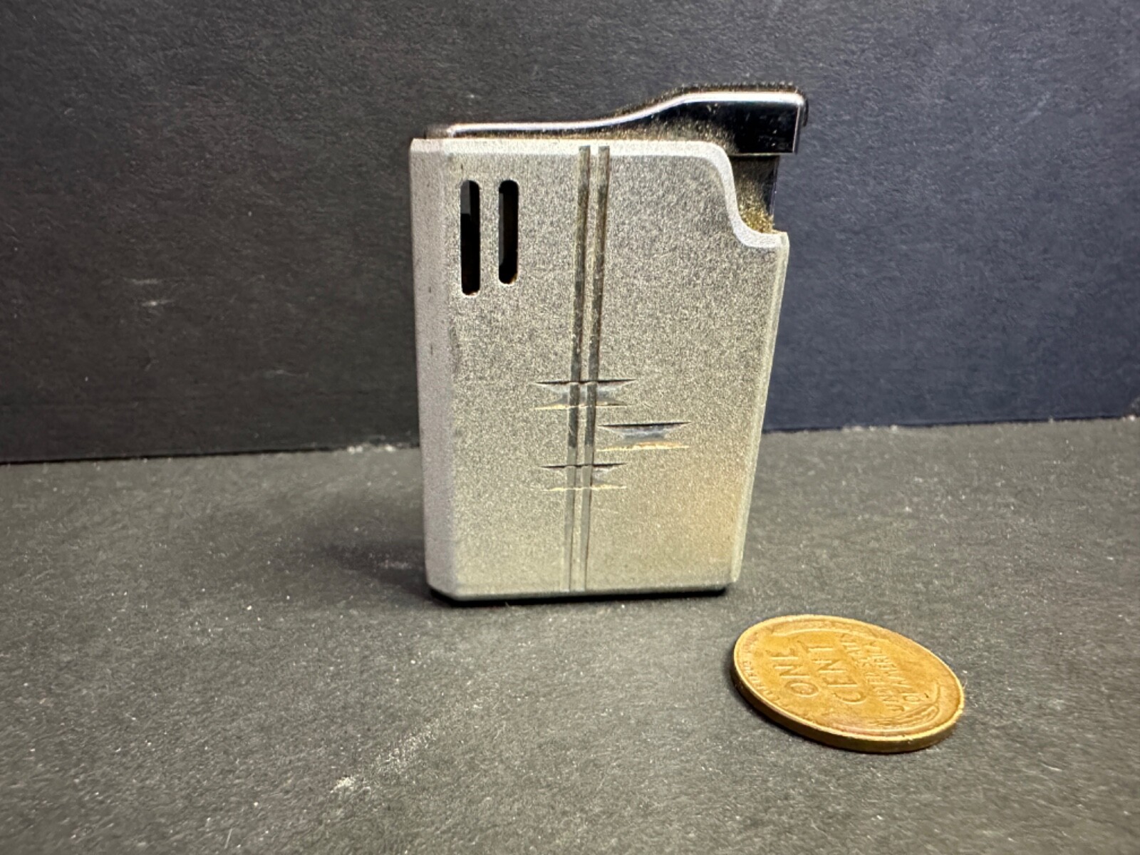 Vintage Firebird Lighter, Engraved "Jack  Happy 25th Anniversary", Butane