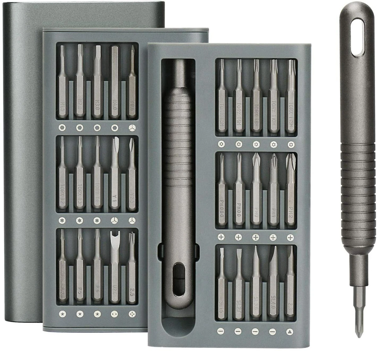 Small screwdriver set for electronics outlet