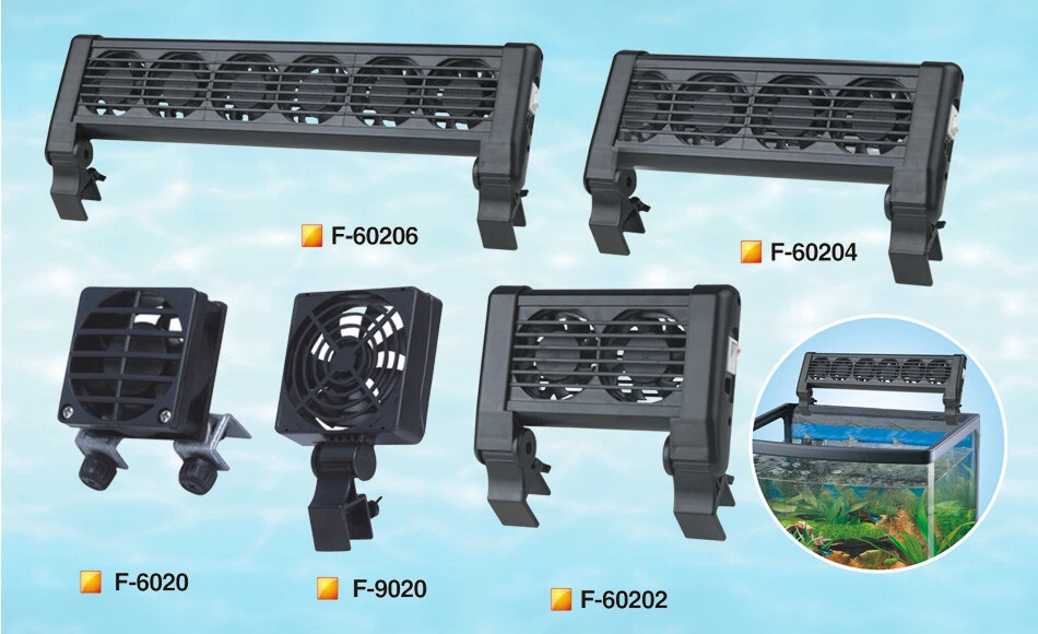 JEBO F 60204 AQUARIUM COOLING FAN Water Fish Tank Cold Cool Wind