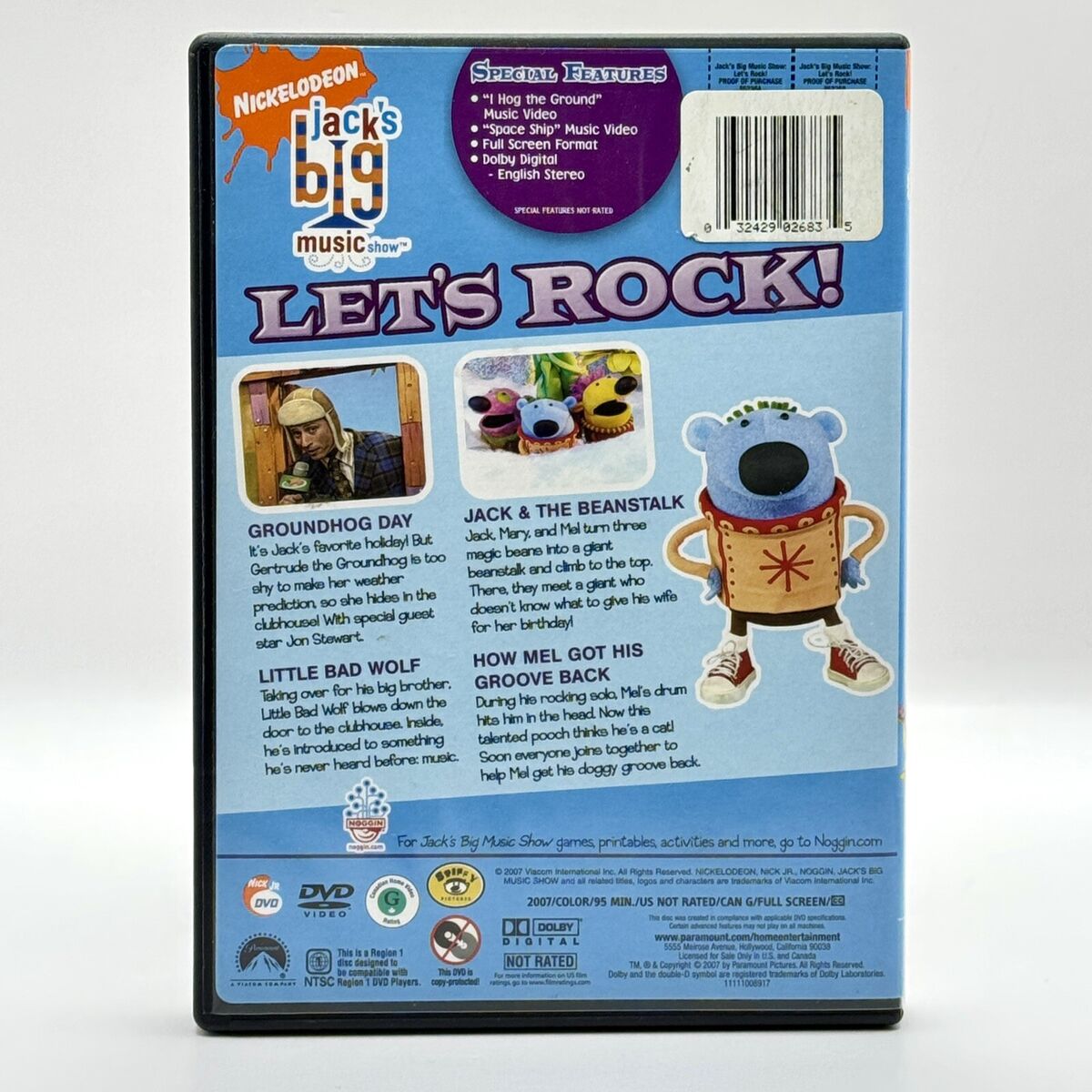 Jack's Big Music Show: Let's Rock DVD 2007 Nick Jr Jack's Big Music Show: Let's Rock DVD 2007 Nick Jr