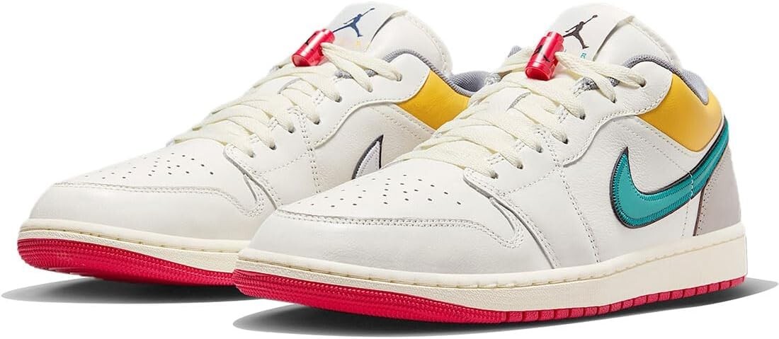 HV4511-133 Nike Air Jordan 1 Low PRM Sail Cashmere College Grey 