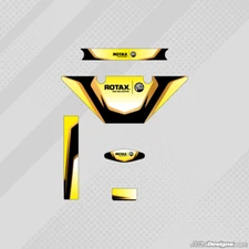 PCR EUROPEAN STYLE MICRO ROTAX RADIATOR STICKER KIT - KARTING