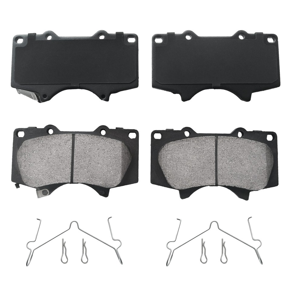 Front & Rear Disc Brake Rotors + Brake Pads for 200107 Toyota Sequoia