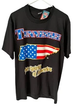 Vintage NWT Screen Stars Best T Shirt Single Stitch Tees Unlimited Tennessee L