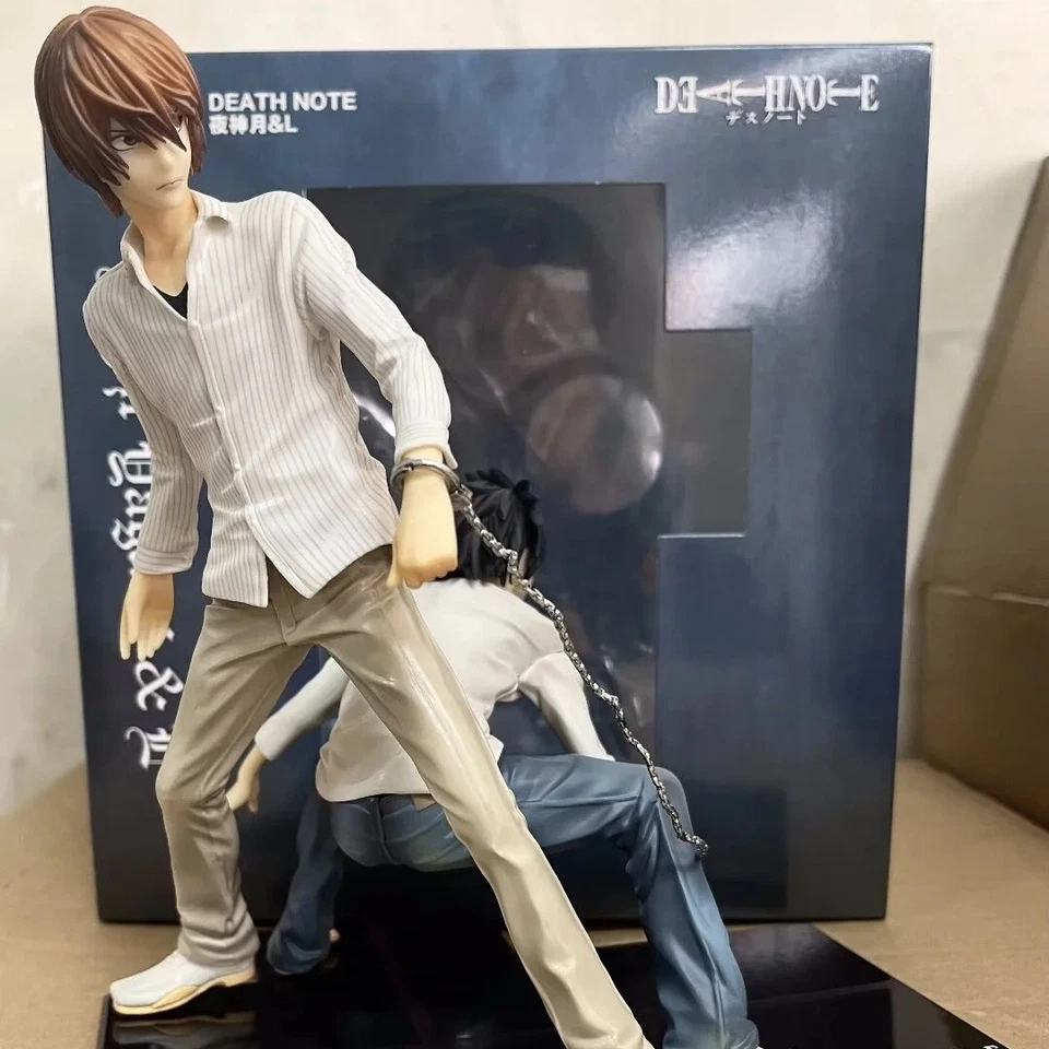 Figura Anime Colección Modelo Juguetes Cajas Regalo Death Note L Lawliet & Light Yagami Foto 2 de 4