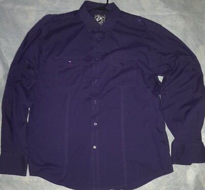 Drill Clothing Co. Purple CL Long Sleeve Shirt. Very Nice