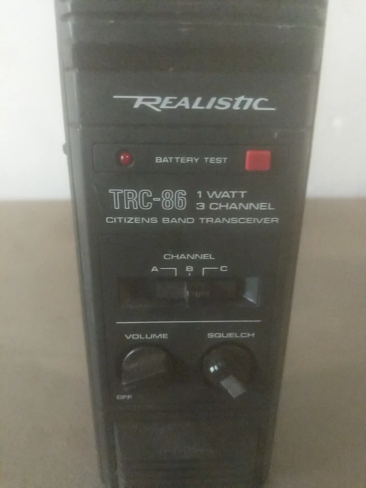 Transceptor de banda ciudadana realista Trc 86 3 canales radio Shack (no probado) TRL7#29 Foto 3 de 4