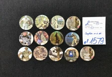 AAFES POGS, 10th Printing, 13 POGS, 10c COMPLETE set, #P1579, GOOD