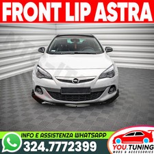 SPOILER FRONTALE LAMA SOTTO PARAURTI per OPEL ASTRA J, K, G, H /  Nero Lucido
