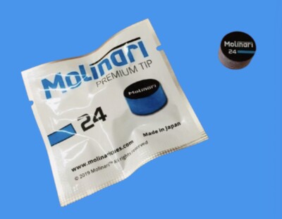 MOLINARI CUE TIP SOFT  **  EXCELLENT TO PLAY 3 CUSHION BILLIARDS.