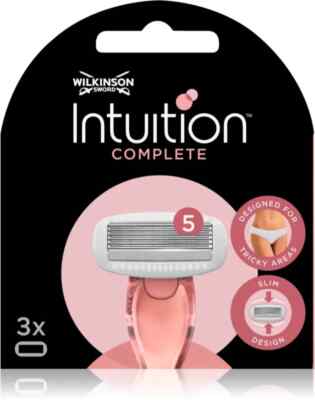 WILKINSON SWORD INTUITION COMPLETE REFILL 5 BLADES 3 HEADS REPLACEMENT