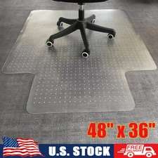 Office Chair Mat Computer Desk Chair Mat for Carpet Floor Extended Lip 48" x 36"