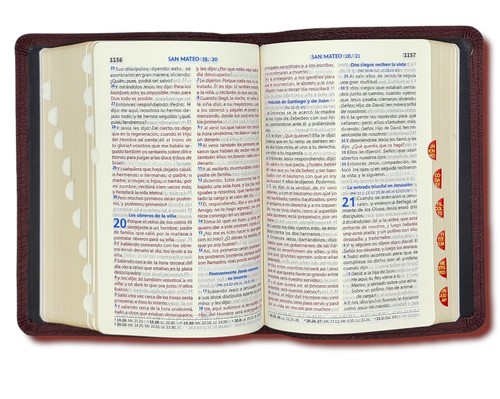 Biblia Chica Reina Valera 1960 Piel ABBA Genuina 100% - Foto 34 di 87