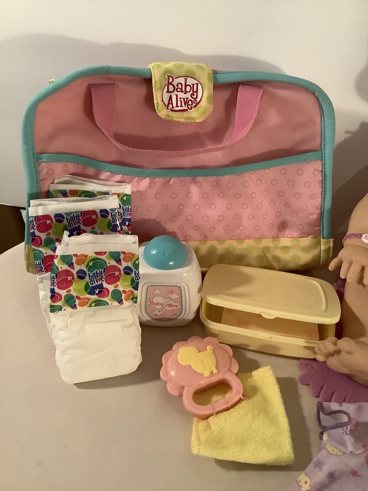 Baby Alive Wets N Wiggles Girl Doll With Diaper Bag All Baby Alive