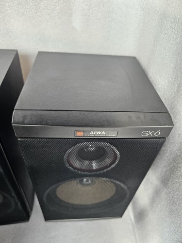 Rare & Vintage Aiwa SX-6 Pair of Speakers 8 Ohms 40 Watts. Need Surround Foam. - Picture 2 of 13