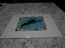 Geoffrey Fennell Matted Hummingbird Art Print 2022 Wind Sweep Arts New
