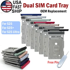 OEM Dual SIM Card Tray Holder For Samsung Galaxy S25 / S25+ Plus / S25 Ultra 5G