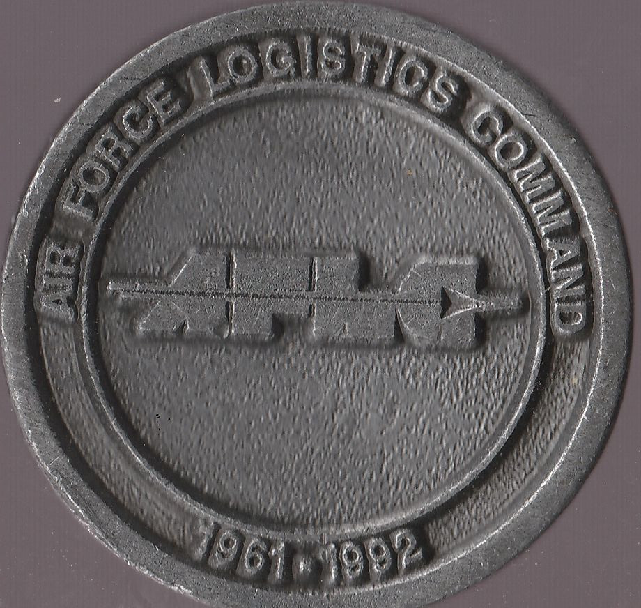 USAF Logistics Command 1961-1992 Commemorative 1.5 Inch Coin